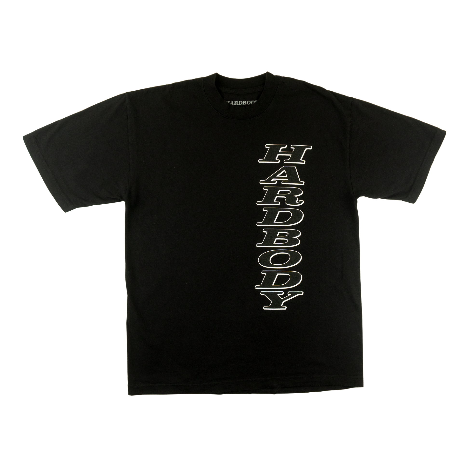 HARDBODY STACKED TEE - BLACK/WHITE
