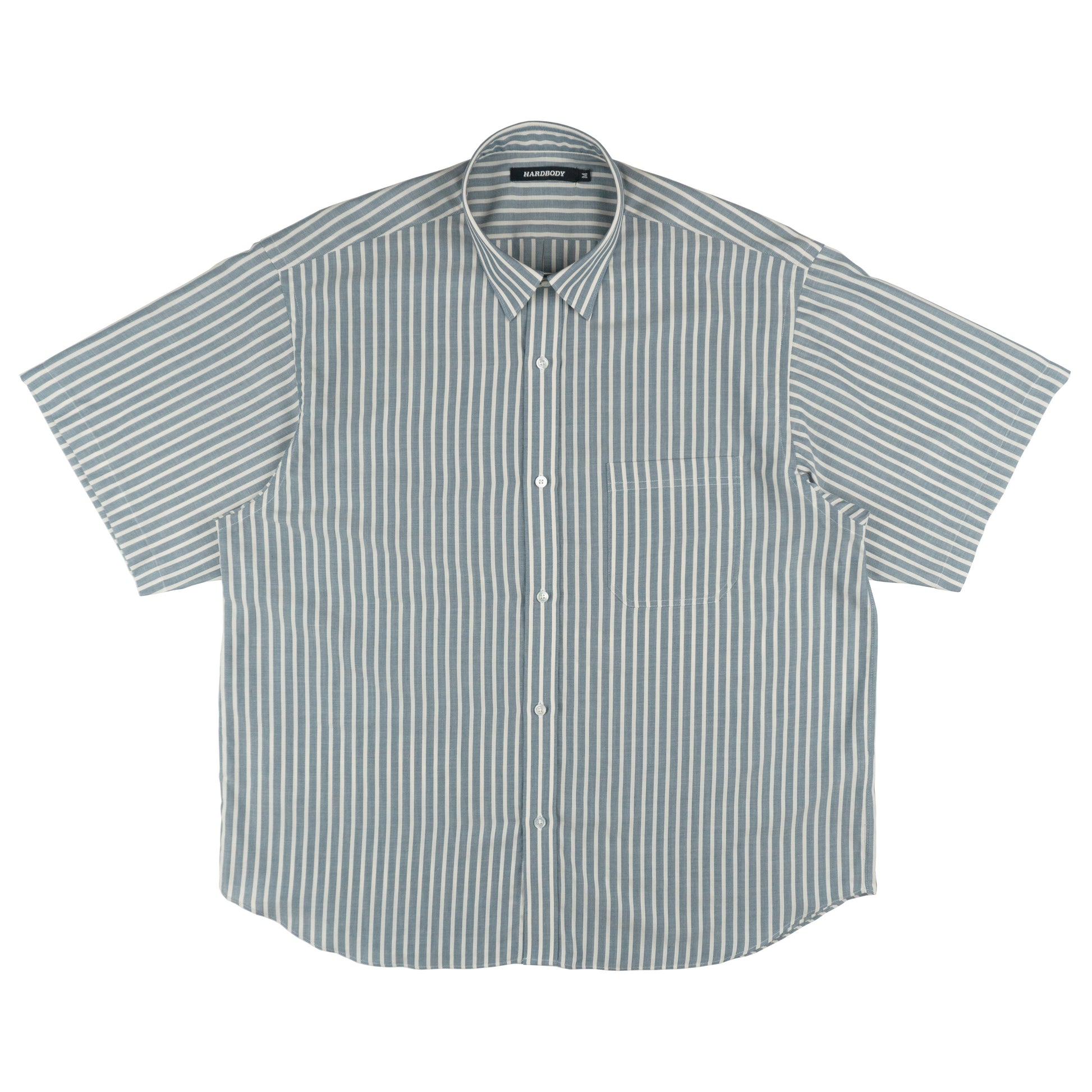 HARDBODY SHORT SLEEVE - STRIPED LINEN - LEFT POCKET