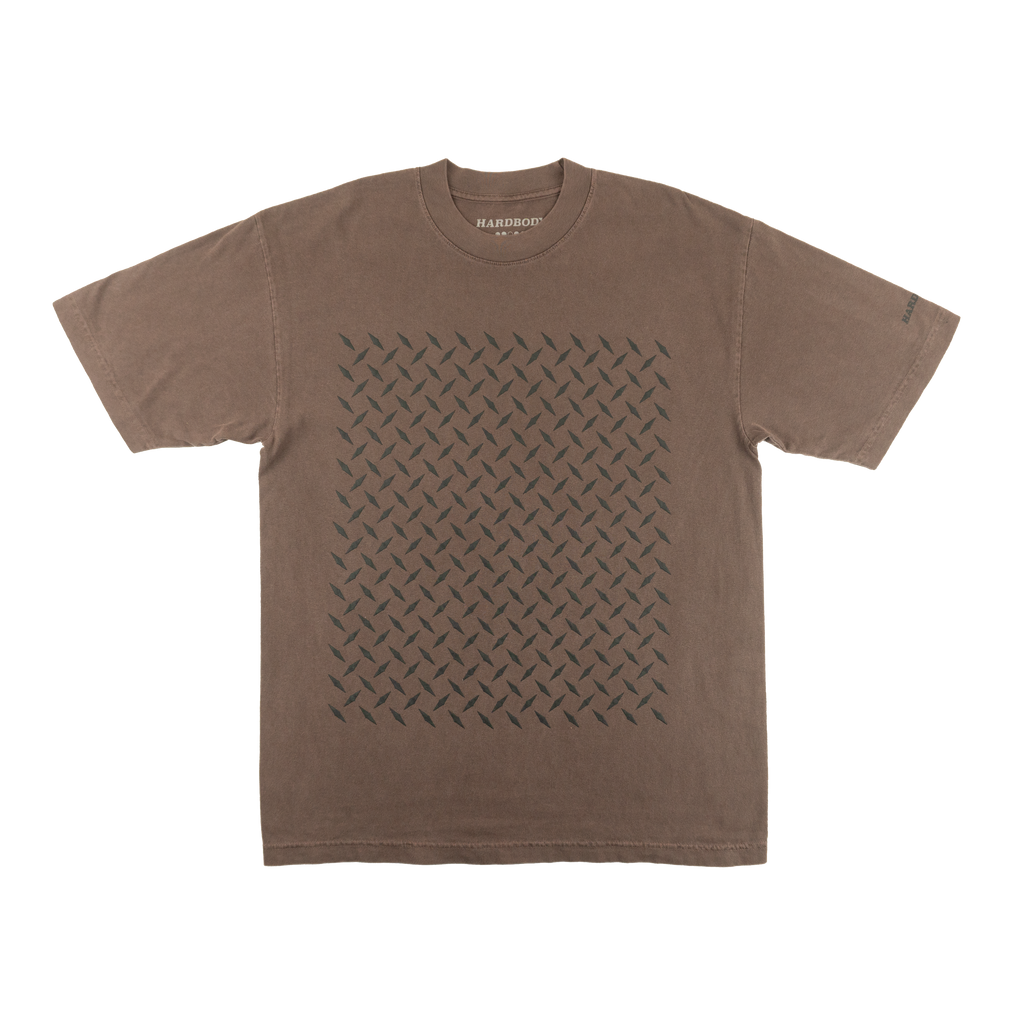 DIAMOND PLATE TEE - BROWN