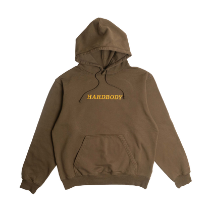 HARDBODY CLASSIC LOGO HOODIE - GOLD/BROWN