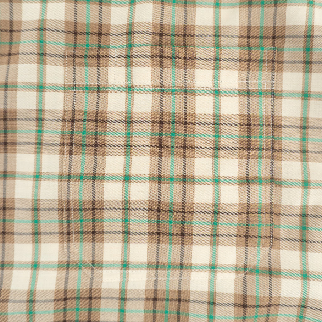 HARDBODY WORK SHIRT -  ALBINI 1876 - BROWN/GREEN