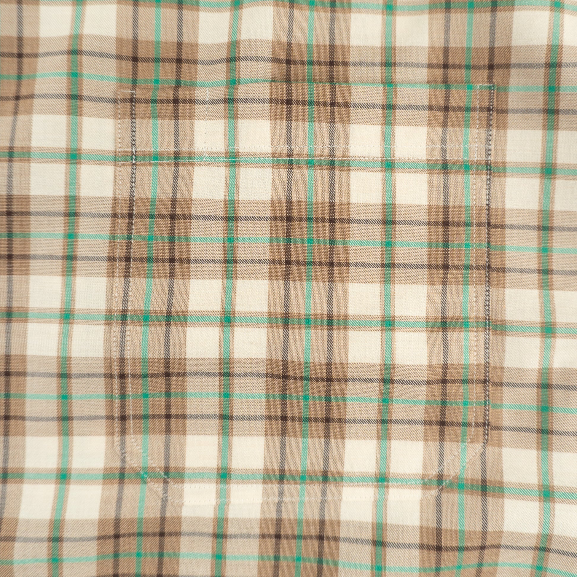 HARDBODY WORK SHIRT -  ALBINI 1876 - BROWN/GREEN