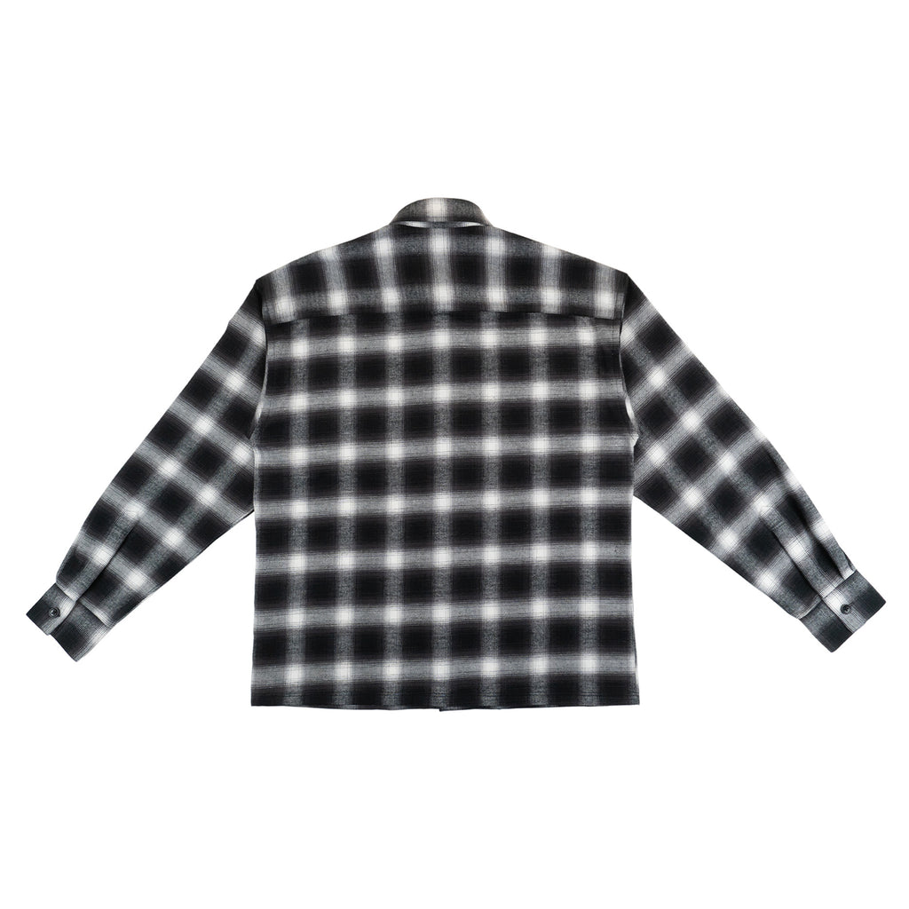 HARDBODY WORK SHIRT -  FLANNEL - OMBRE BLACK/WHITE