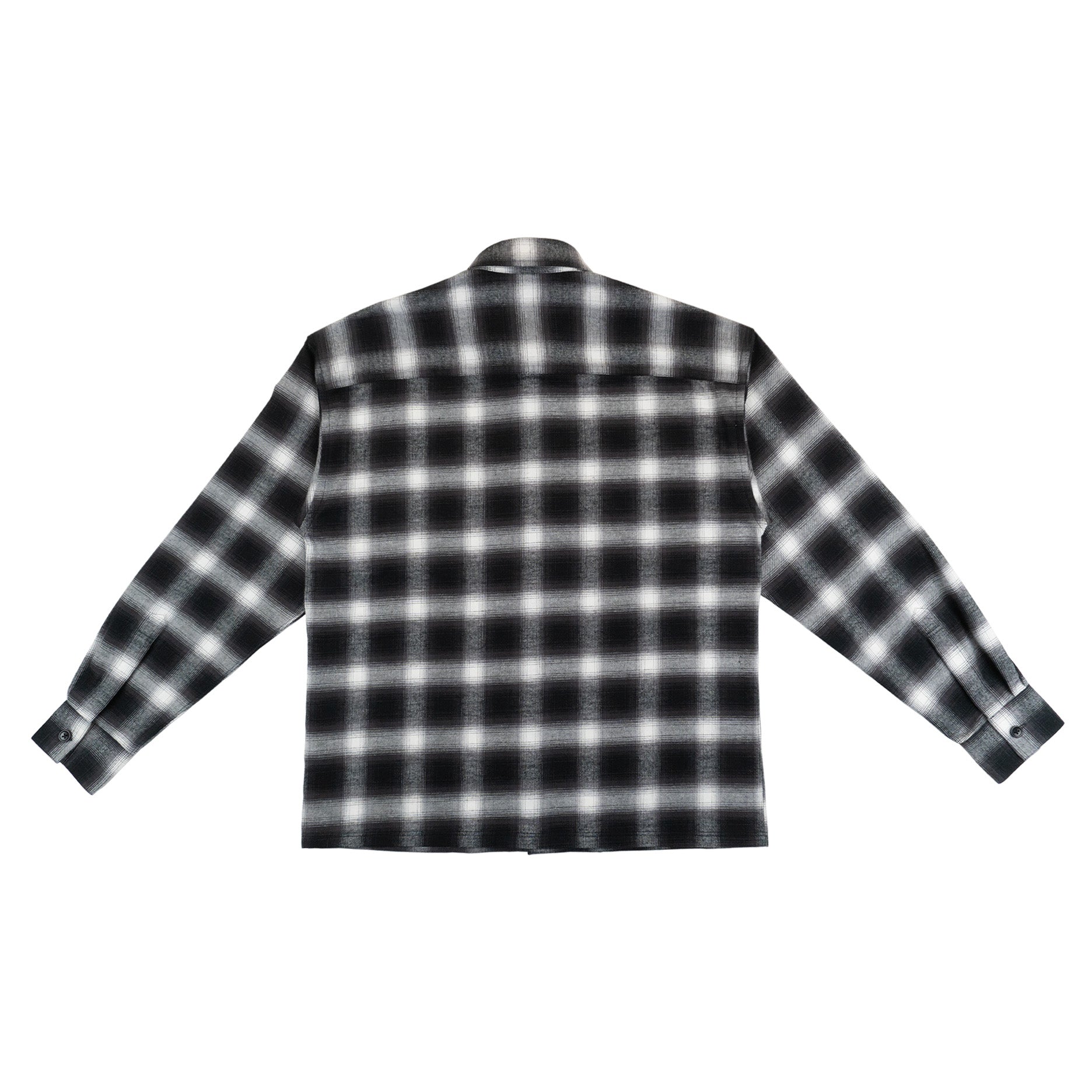HARDBODY WORK SHIRT -  FLANNEL - OMBRE BLACK/WHITE