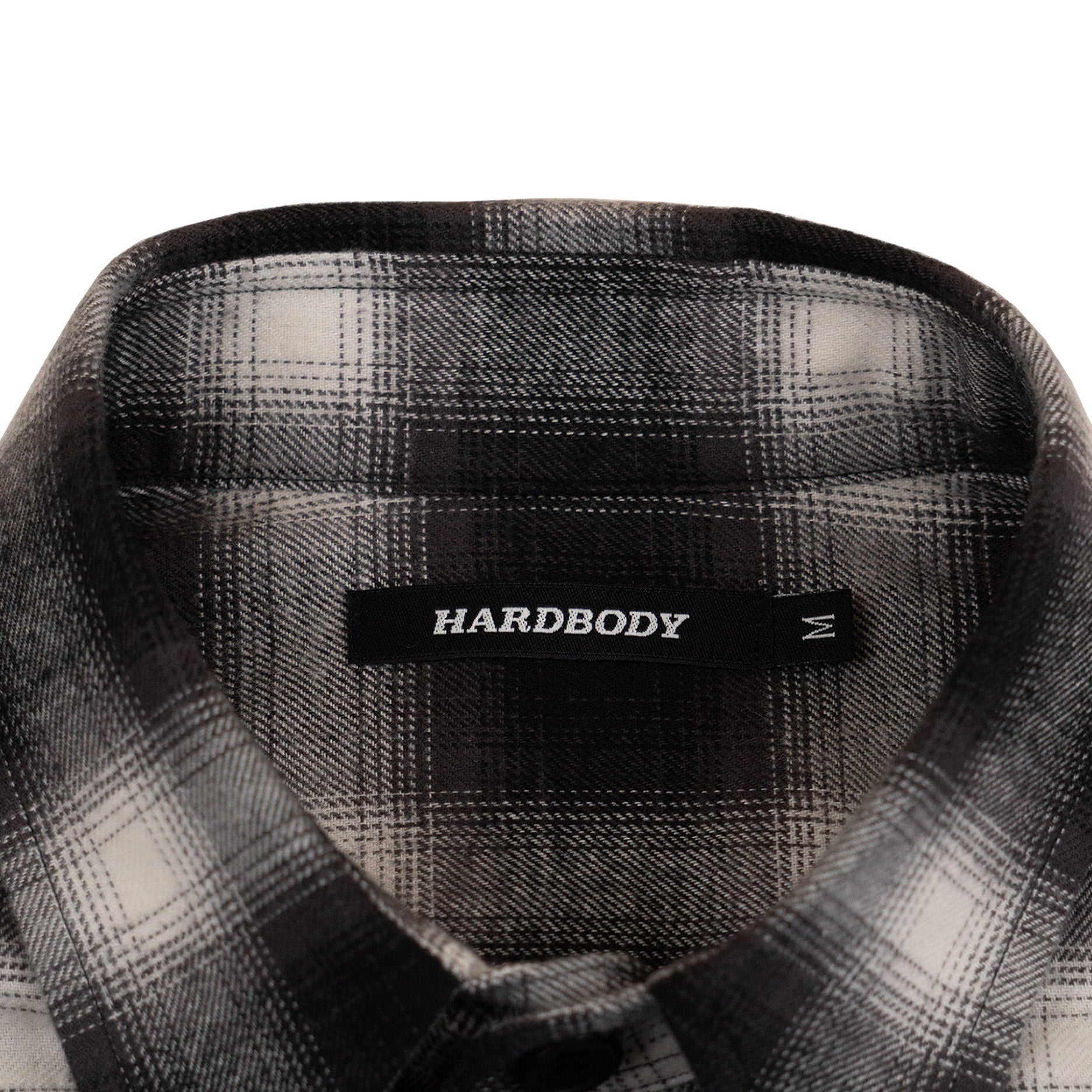 HARDBODY WORK SHIRT -  FLANNEL - OMBRE BLACK/WHITE