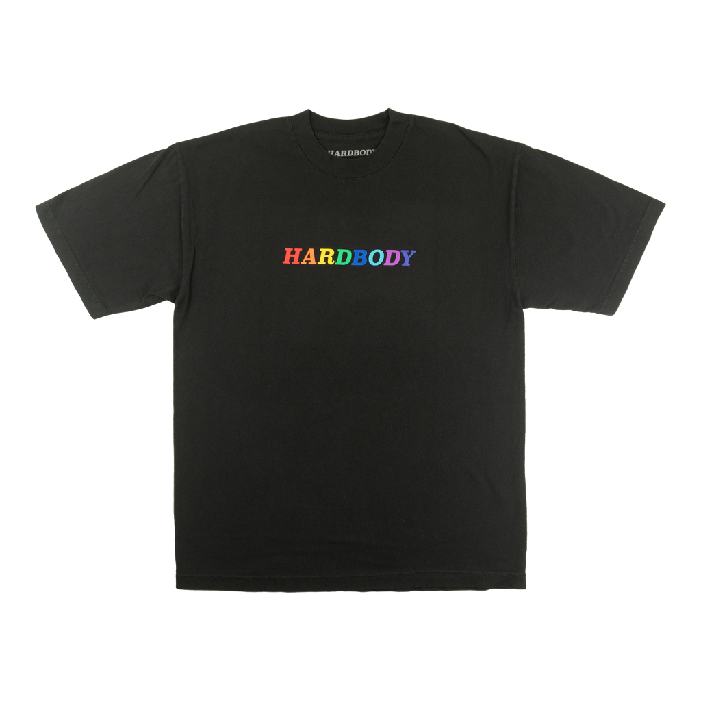 RAINBOW LOGO TEE - BLACK