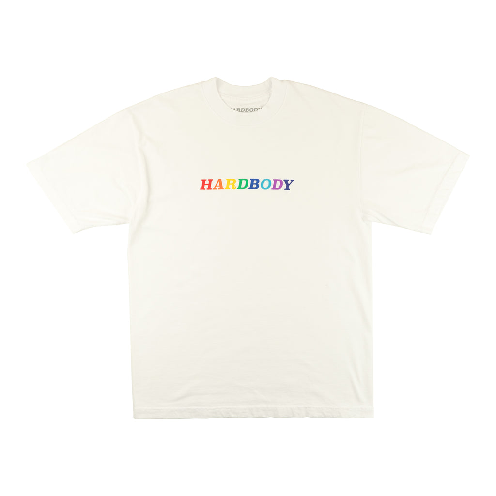 RAINBOW LOGO TEE - WHITE