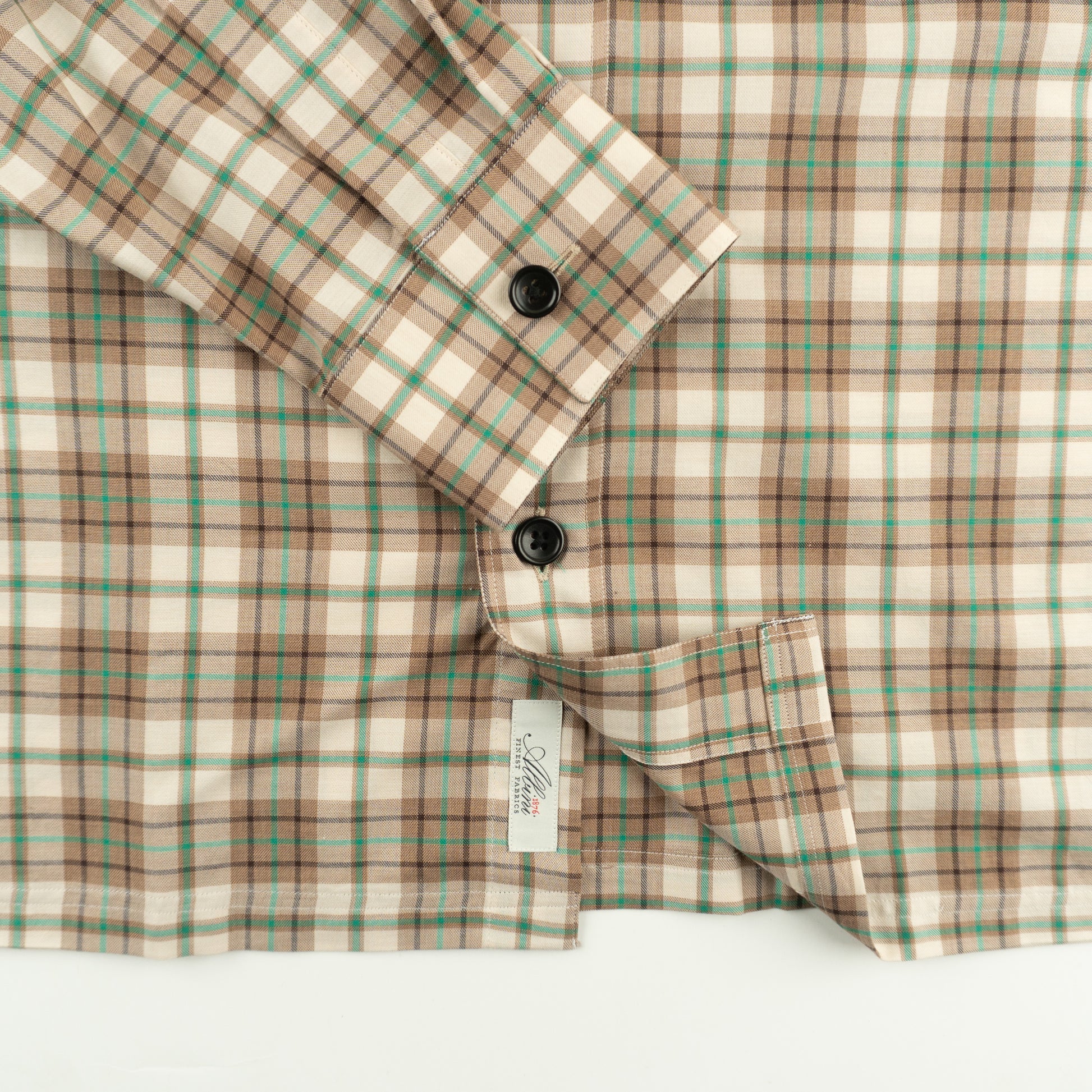 HARDBODY WORK SHIRT -  ALBINI 1876 - BROWN/GREEN