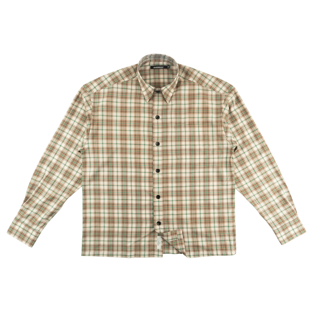 HARDBODY WORK SHIRT -  ALBINI 1876 - BROWN/GREEN