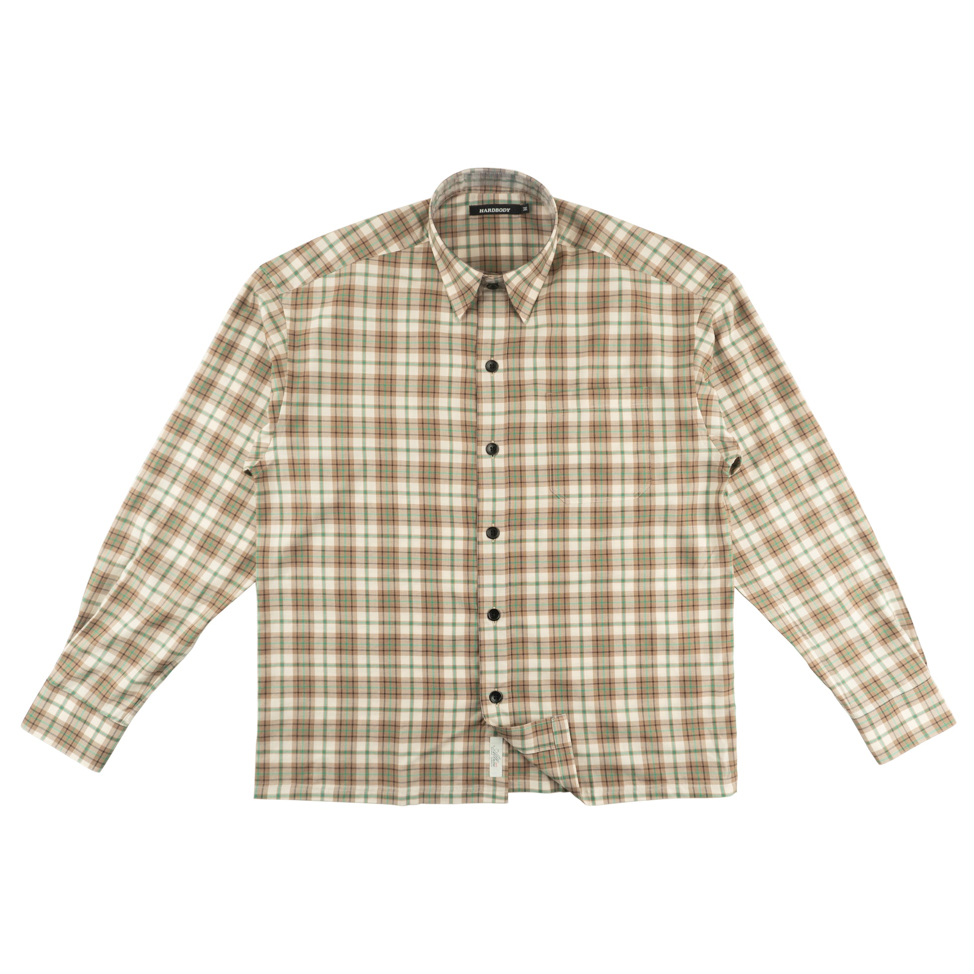 HARDBODY WORK SHIRT -  ALBINI 1876 - BROWN/GREEN