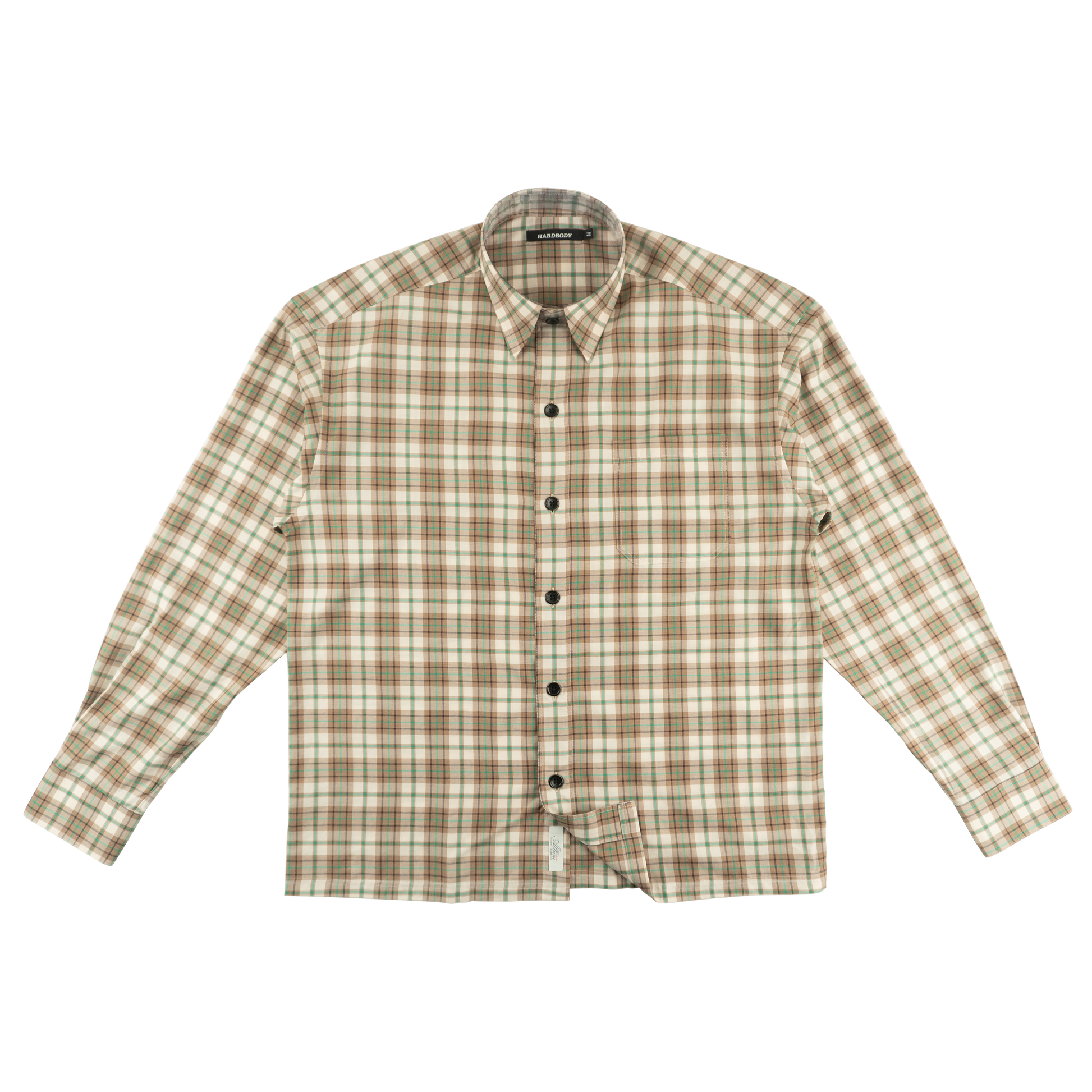 HARDBODY WORK SHIRT -  ALBINI 1876 - BROWN/GREEN