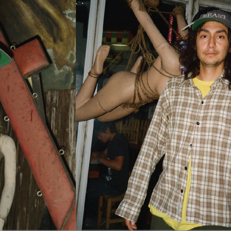HARDBODY WORK SHIRT -  ALBINI 1876 - BROWN/GREEN