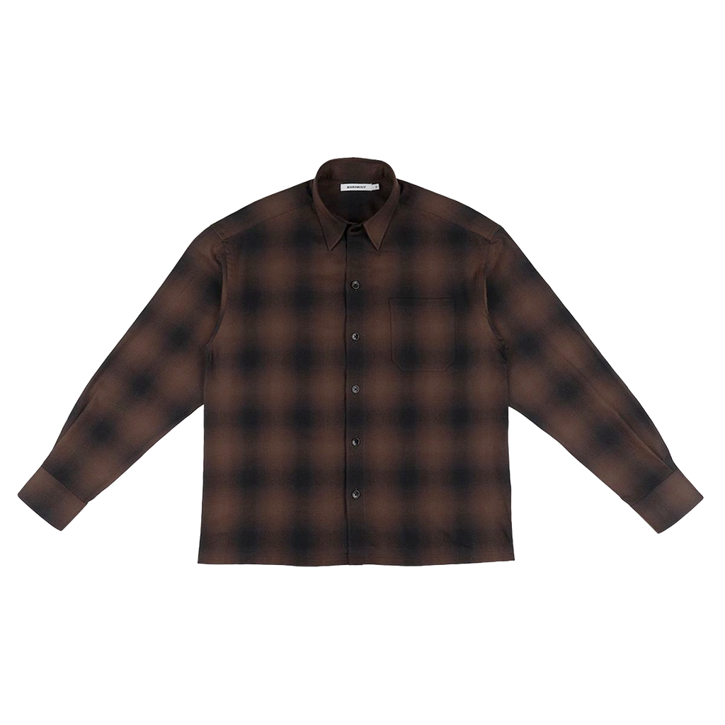 HARDBODY WORK SHIRT - SHADOW PLAID (BROWN)
